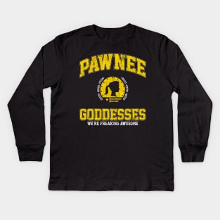 Pawnee Goddesses Kids Long Sleeve T-Shirt